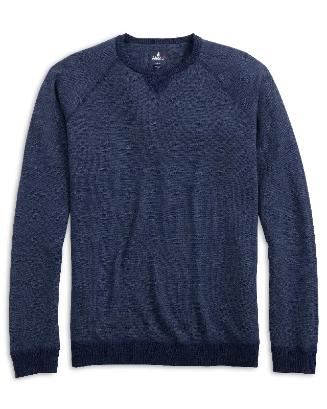 Soft Thick Cashmere SweatersJohnnie-O Merino Wool Crewneck Sweater - Navy