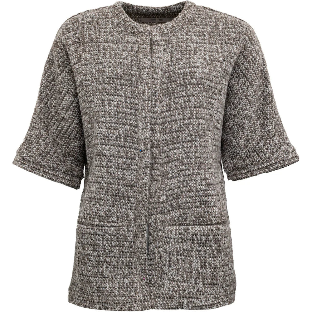 Thick Cashmere SweatersCosta Mani Warm Cardigan In Grey Mix