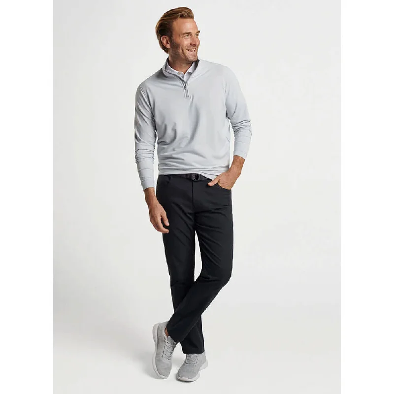 Fashionable SweatersPeter Millar Perth Stretch Loop Terry 1/4 Zip Sweater- British Grey*