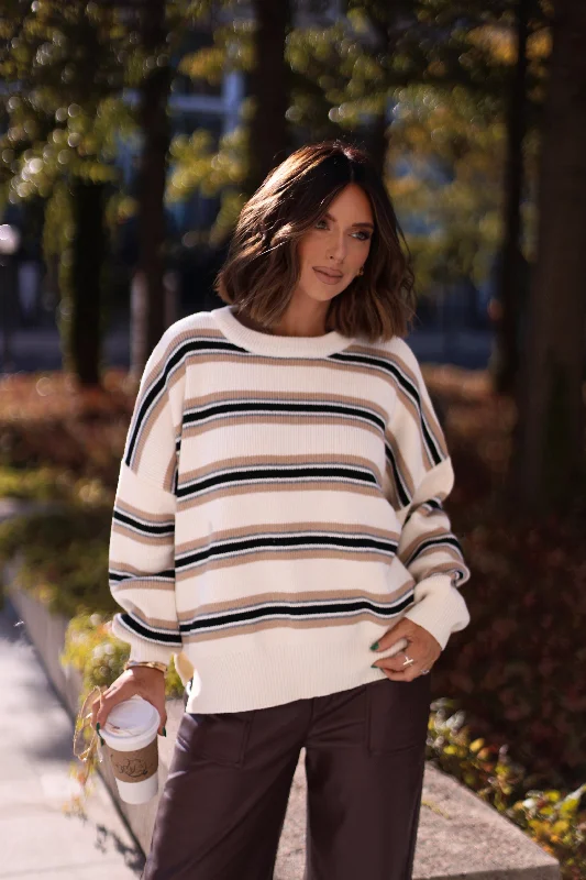 Pullover Chunky SweatersSierra Striped Sweater