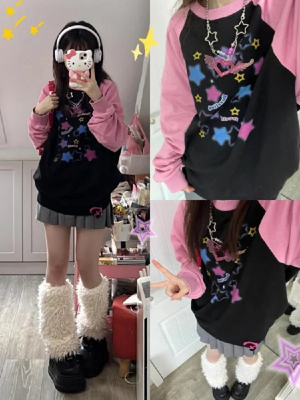 Cashmere Children's SweatersStarry Pastel Goth Sweater