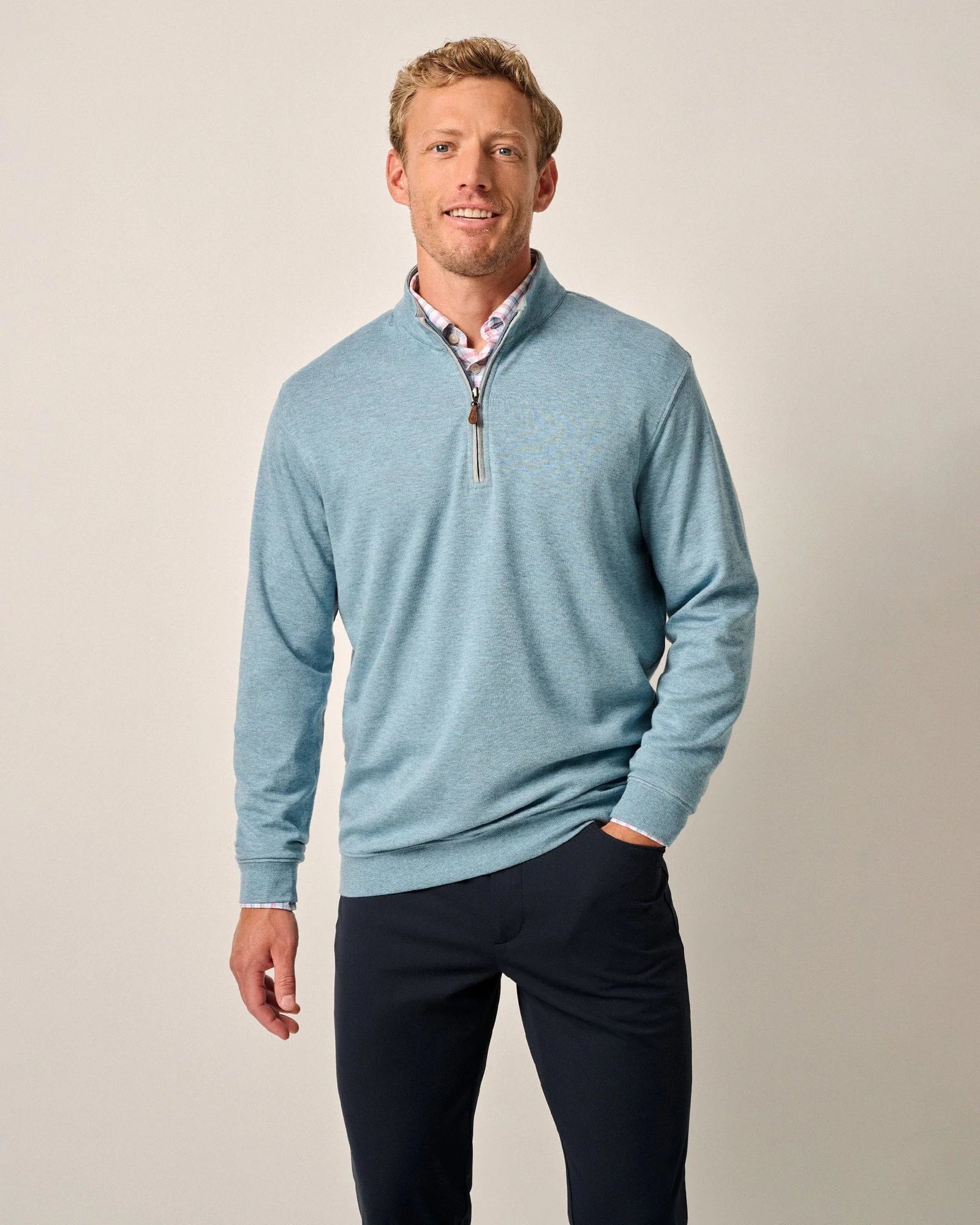 Colorful Comfortable Casual SweatersJohnnie-O Sully 1/4 Zip Sweater - Maya