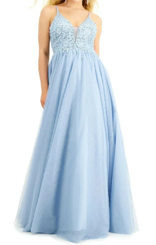 prom dress try-on ideassay yes to the prom dusty blue embellished dress