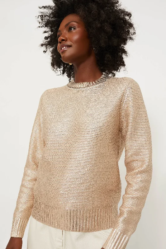 Colorful SweatersGold Metallic Vienna Sweater