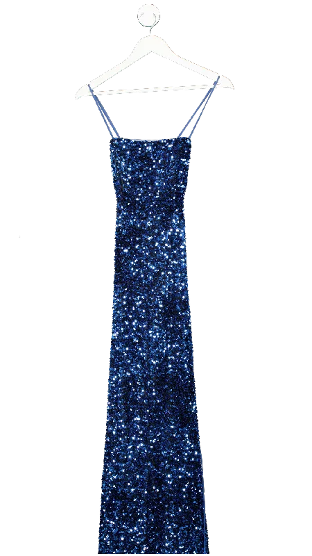 prom dresses with beaded accentsJJ's House Blue Trumpet/mermaid Square Sweep Train Sequin Prom Dresses UK 6