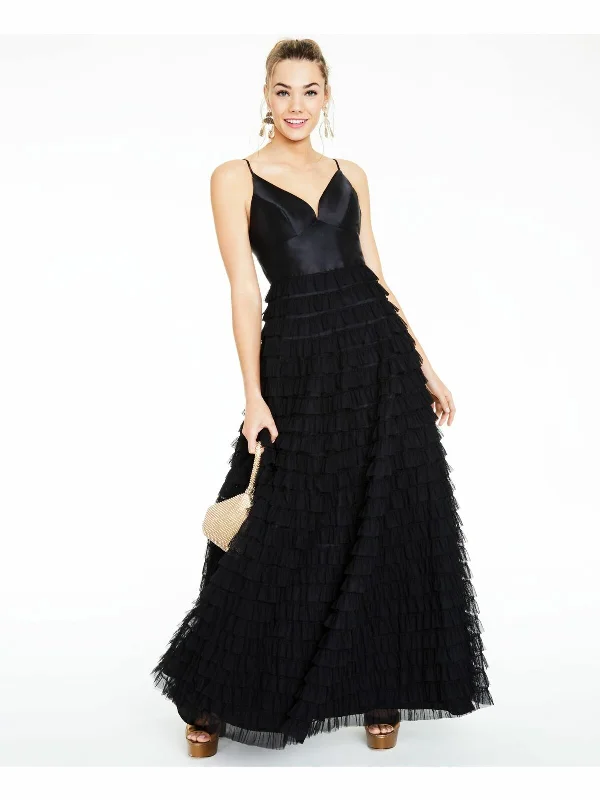 prom dress shopping tipssay yes to the prom black tiered gown