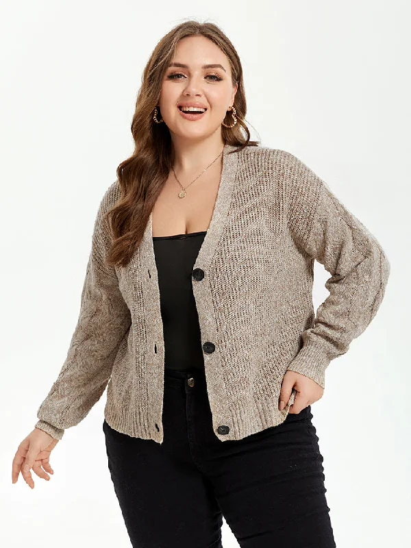 Cardigan Discounted Baby SweatersButton Front Drop Shoulder Open Front Cardigan