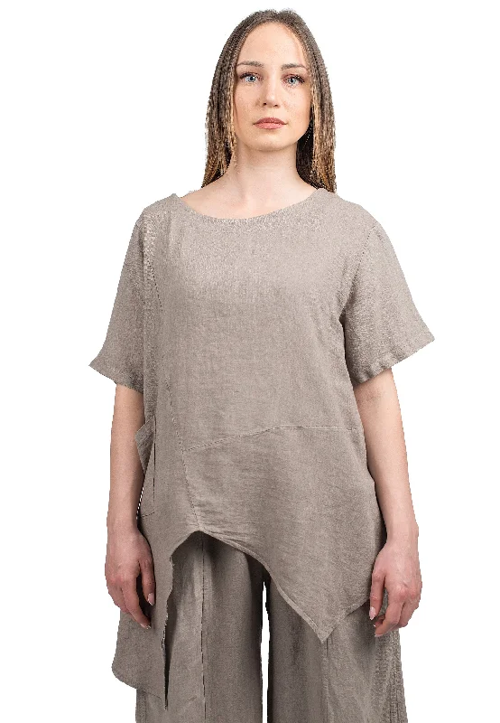 Asymmetrical tunic 100% linen