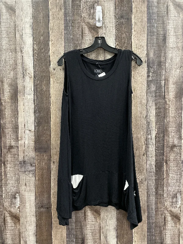 Black Tunic Sleeveless Logo, Size S