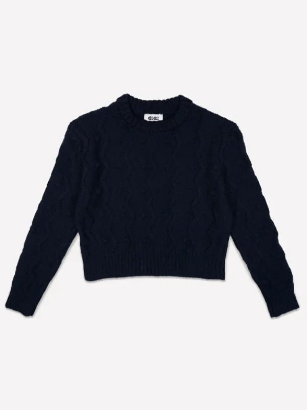 Fashionable SweatersBubble Sweater in Navy