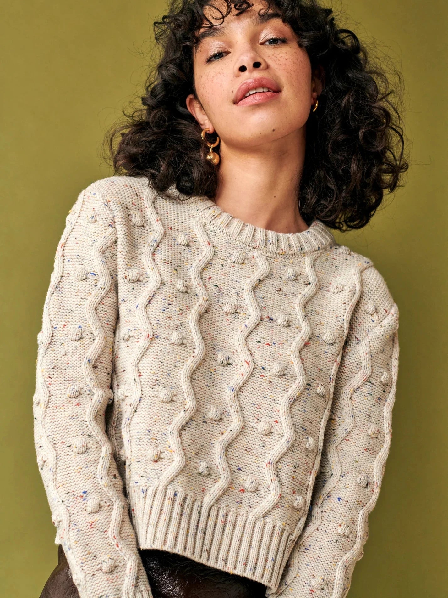 Flannel SweatersBubble Sweater in Natural Speckle