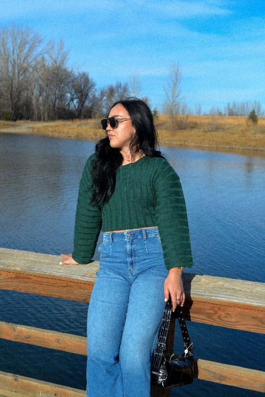 Retro SweatersELLE CROP SWEATER