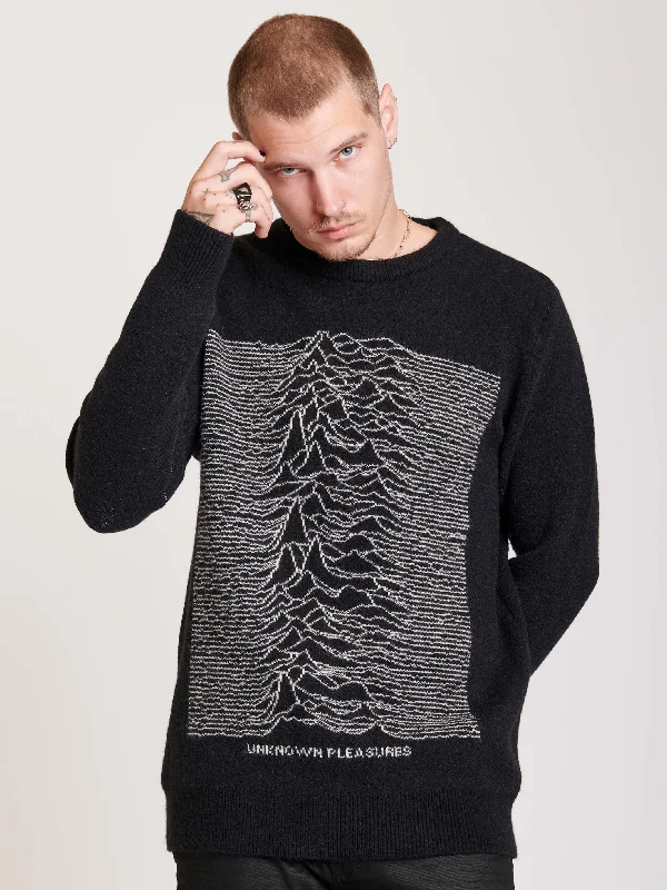 Quick-Dry Wool SweatersJoy Division Intarsia Sweater