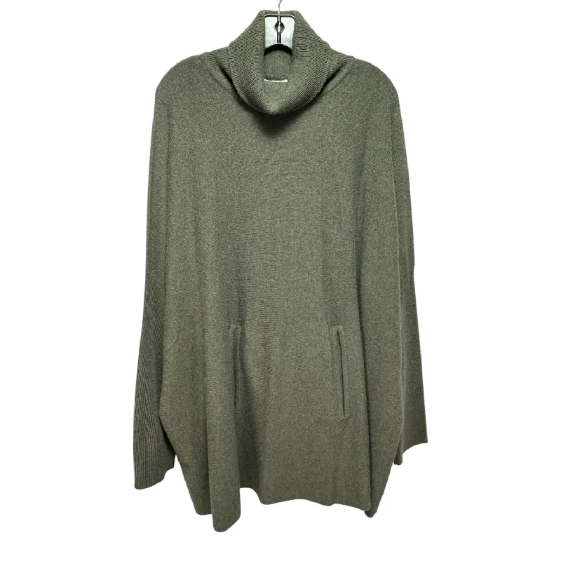 Merino Cashmere Sweater Tunic By Garnet Hill In Green, Size: Xl