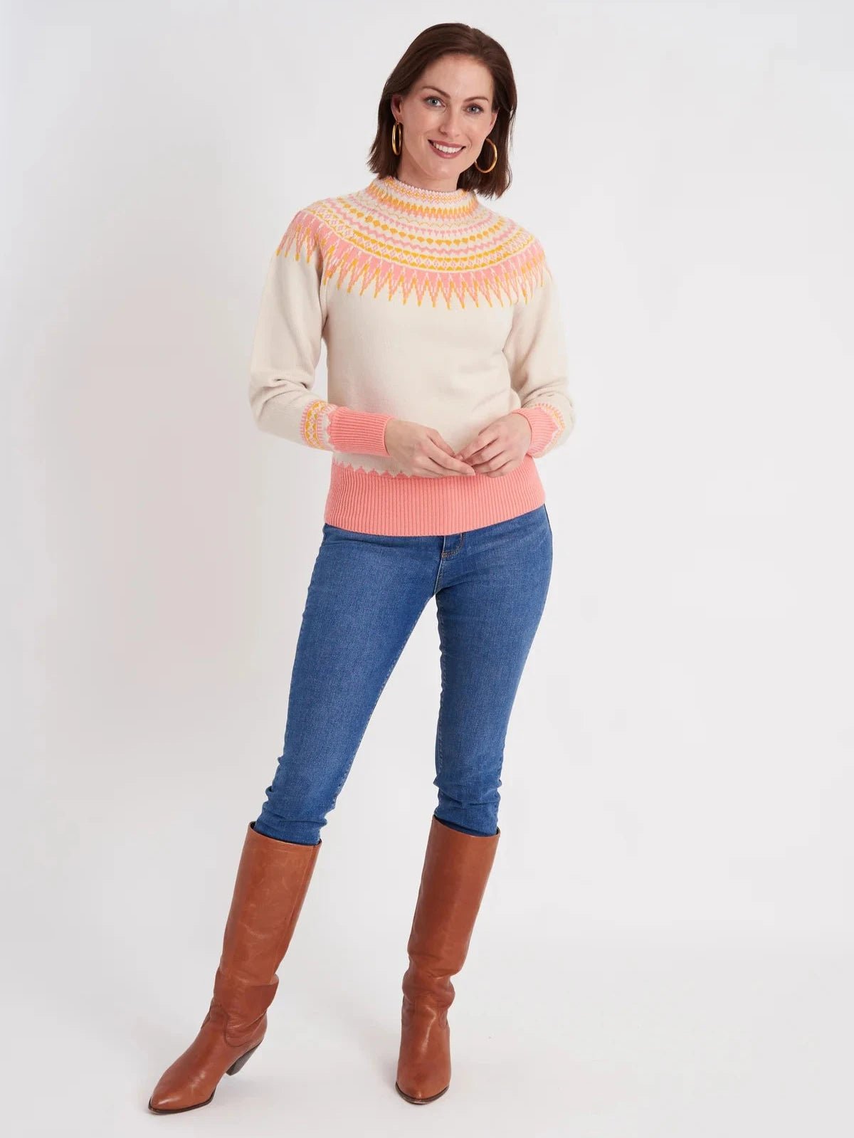 High-Neck SweatersRigton Sweater in Marigold