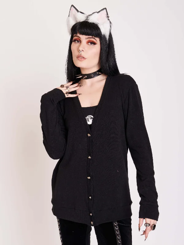 Trendy Pullover SweatersSkull Button Cardigan