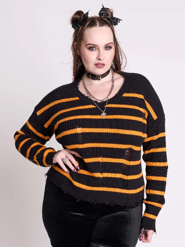 Chunky SweatersSpooky Stripe Sweater