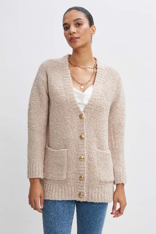 Plus-Size SweatersBoucle Merino Cardigan