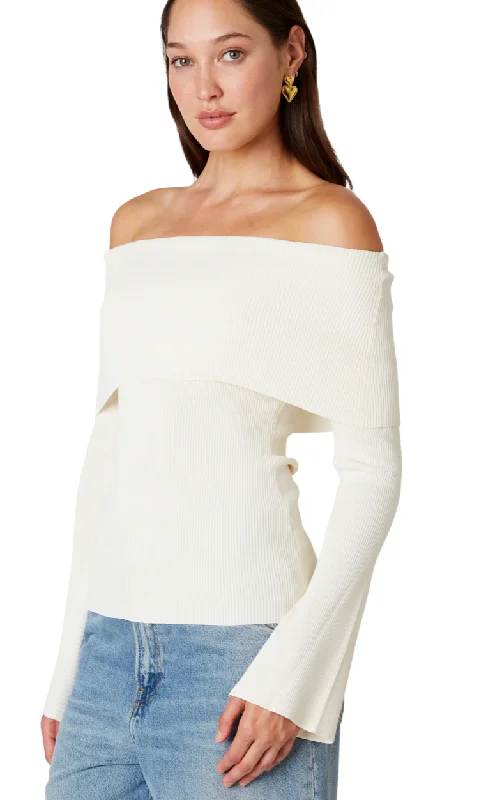 Affordable Women's SweatersOff the Shoulder Sweater by NIA