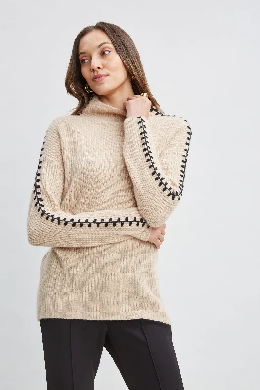 Oversized Cardigan SweatersCashmere Whipstitch Sweater