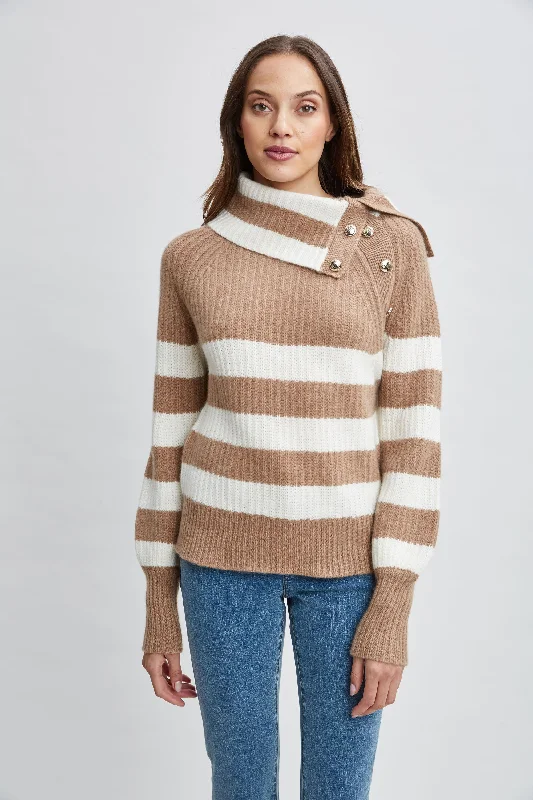 Extra-Large Flannel-Lined SweatersCashmere Stripe Sweater