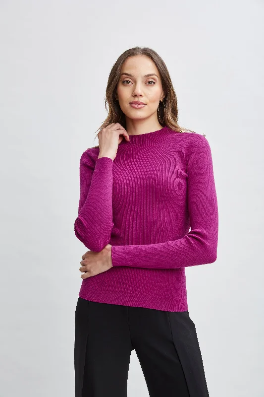 Stylish SweatersMock Neck Button Sweater