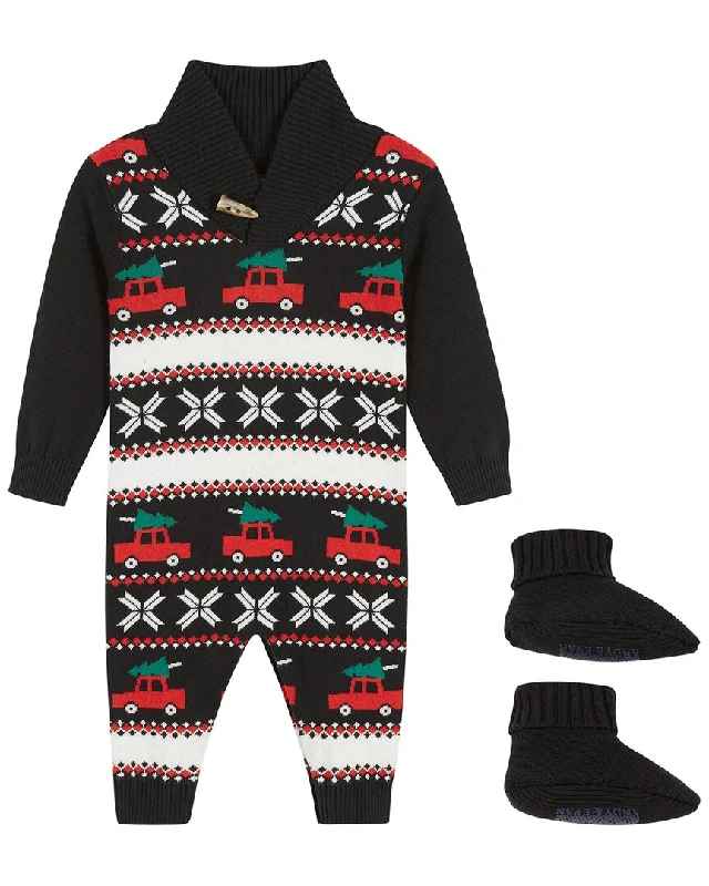 Cozy SweatersAndy & Evan Holiday Jacquard Sweater Romper