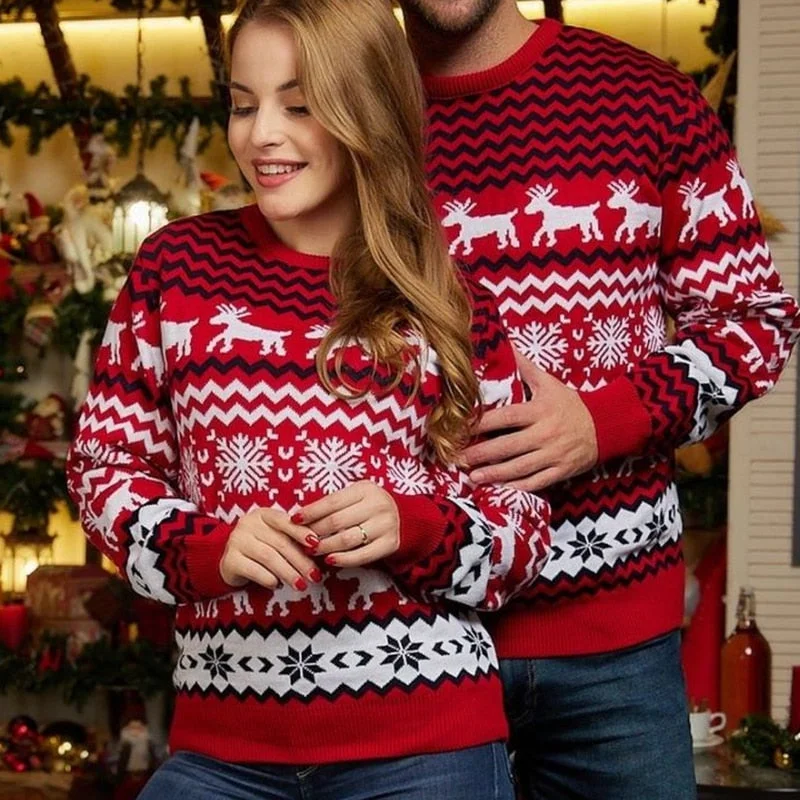 Cashmere Custom Children's SweatersCouple Matching Sweaters Christmas Family Couples Jumpers Warm Thick Casual