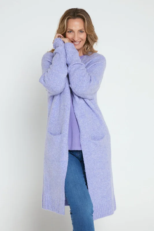 Thick Cashmere SweatersPaula Cardigan - Lavender